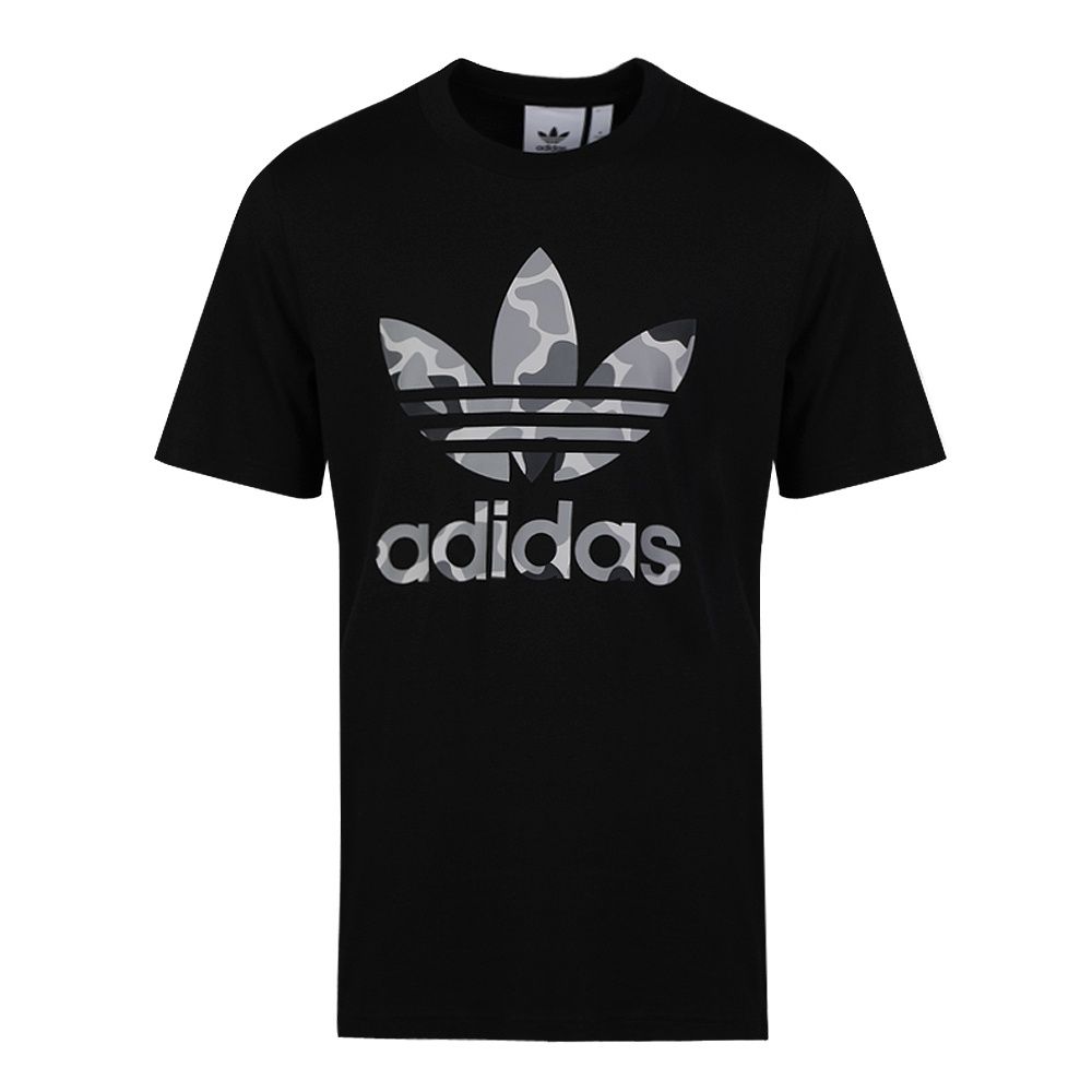 Original Adidas Camouflage Trefoil T-shirt White/Black DH4767 DH4779 Summer Tees