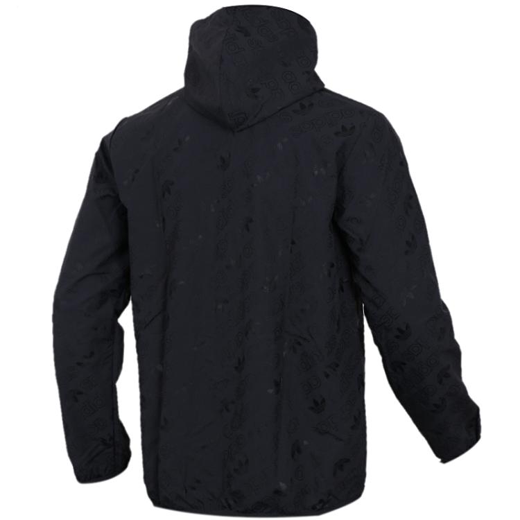 Adidas Mens All Over Print Windbreaker CE1549 Black Hoody