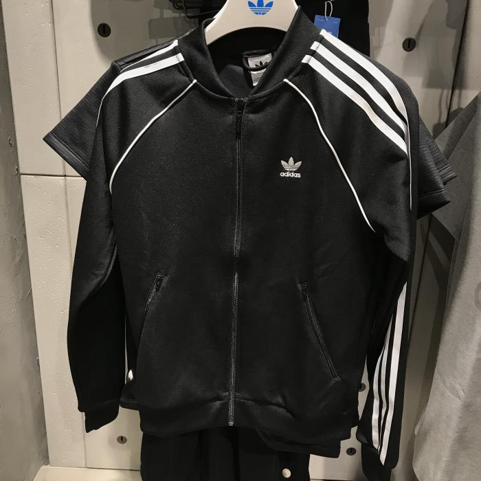 Adidas SST Track Jacket Womens Superstar Track Jacket CE2392 Black SST Track Jacket