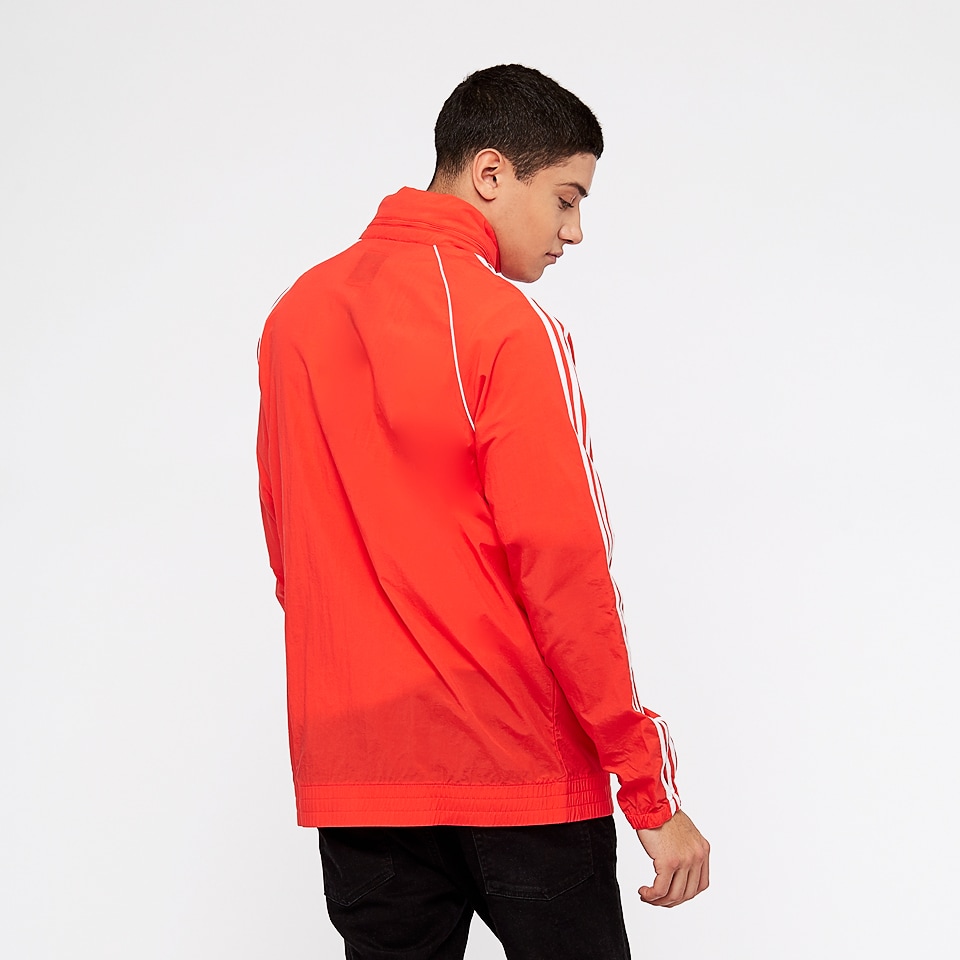 Original Adidas SST Windbreaker Red Track Jacket CW1310 OG Wind Superstar Hoody