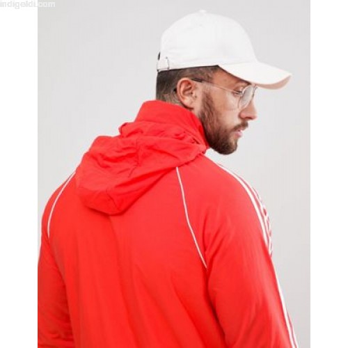 Original Adidas SST Windbreaker Red Track Jacket CW1310 OG Wind Superstar Hoody