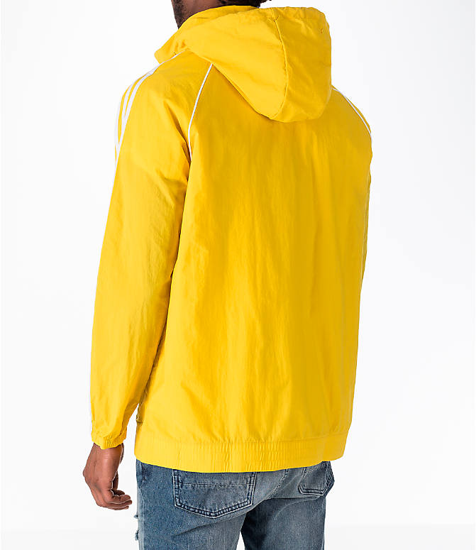 Adidas Original Adicolor SST Superstar Windbreaker Tribe Yellow 3 Stripe CW1312 Jacket/Hoody