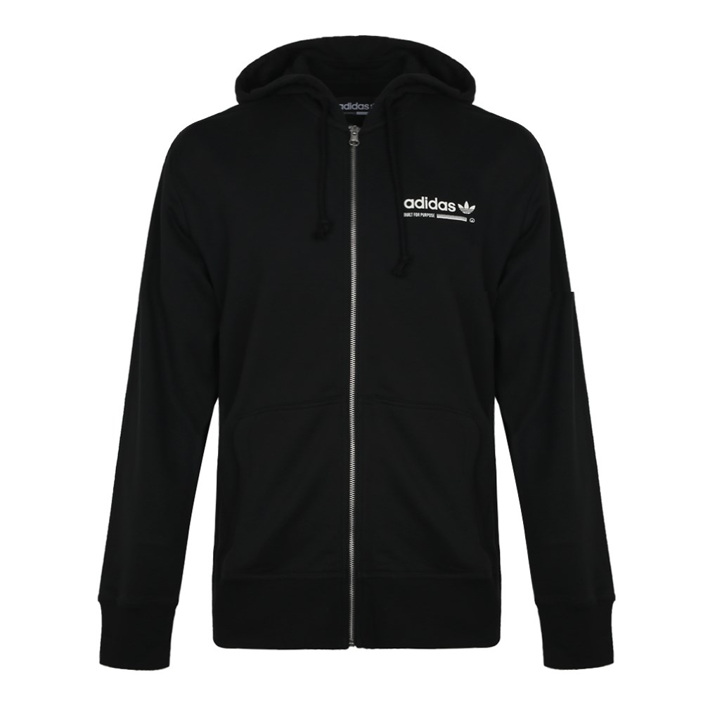 Original Adidas Built For Purpose DT0934 Black Jacket Kaval Full Zip Hoody