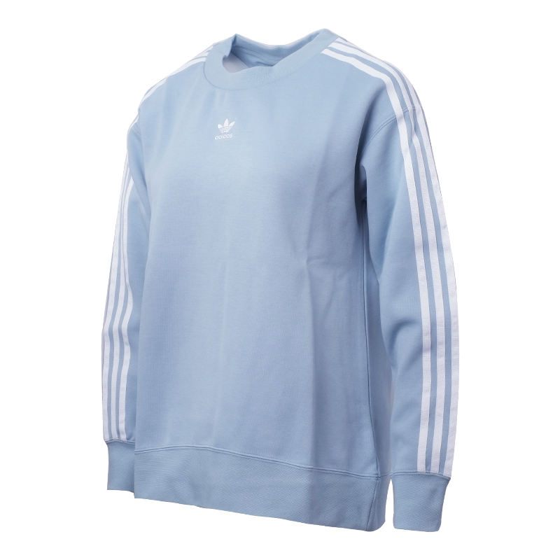 Adidas CE2433 Women Originals Crew Sweater LS Shirt Blue Adicolor Sweatshirts