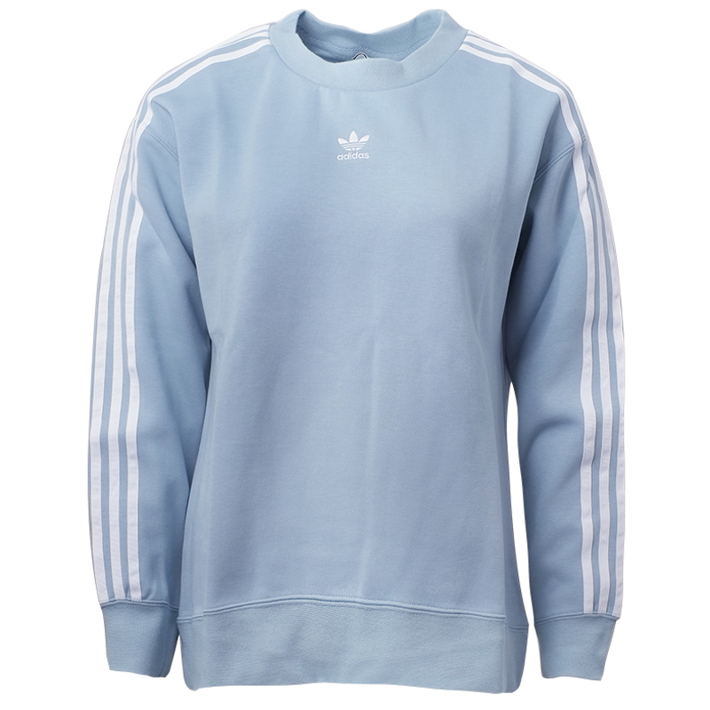 Adidas CE2433 Women Originals Crew Sweater LS Shirt Blue Adicolor Sweatshirts