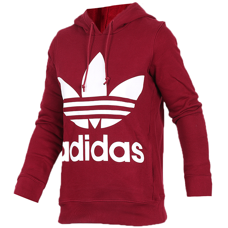 Original Womens Adidas Trefoil Hoodie CE2409 Fleece Swestshirt