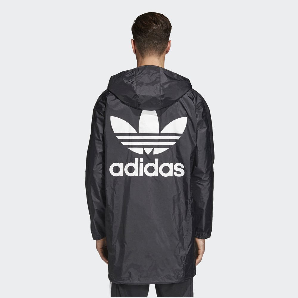 Adidas Originals Nordstrom Hoody CW1317 Trefoil Manager Coat Black Jacket