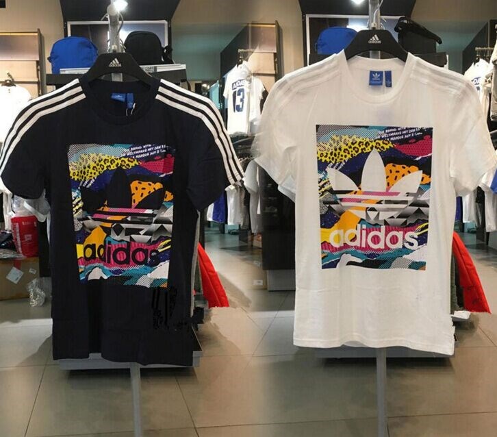 Adidas Originals Mens Los Angeles Box Graphic Tees BK7693 White Tshirt