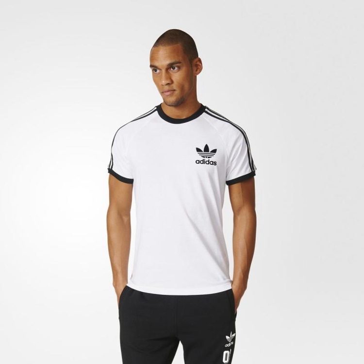 Adidas Originals California Tees AZ8128 White 3 Stripes CLFN Tshirt
