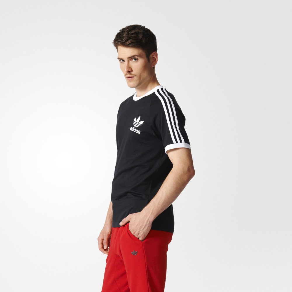 Adidas Originals California Tees AZ8127 Black 3 Stripes CLFN Tshirt