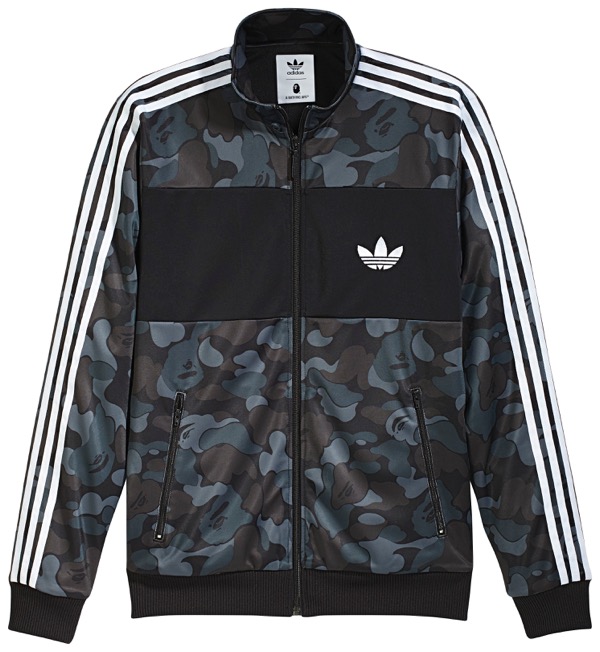Original Adidas X Bape Firebird Track Jacket BK4570 Black Camo Mens Bape Zip Jacket