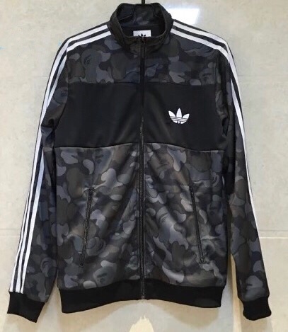 Original Adidas X Bape Firebird Track Jacket BK4570 Black Camo Mens Bape Zip Jacket