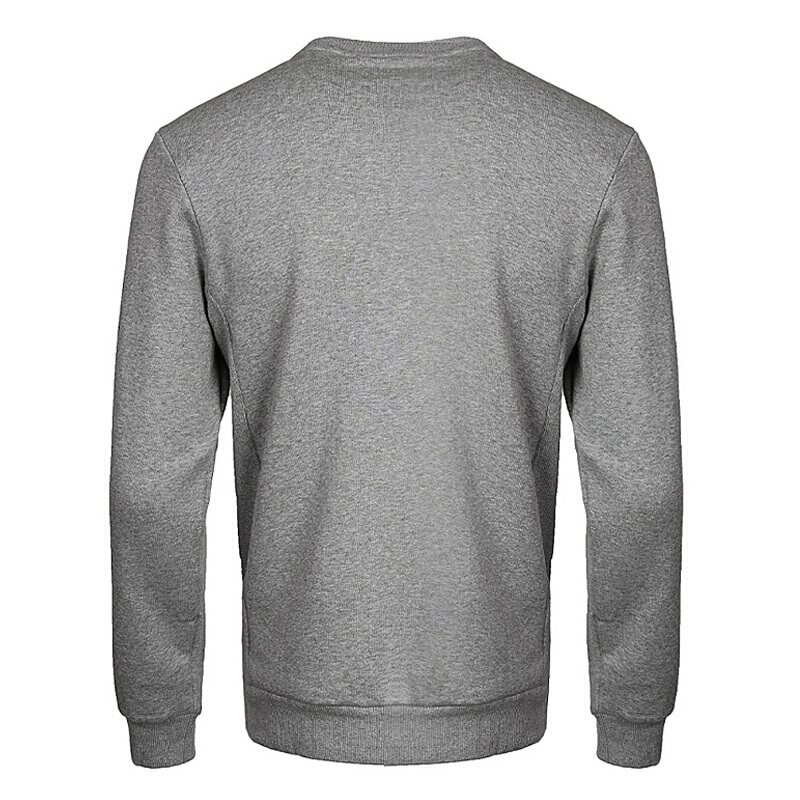 Adidas Essentials Fleece Crew Sweatershirts BR4210 Grey Long Sleeve Tshirt