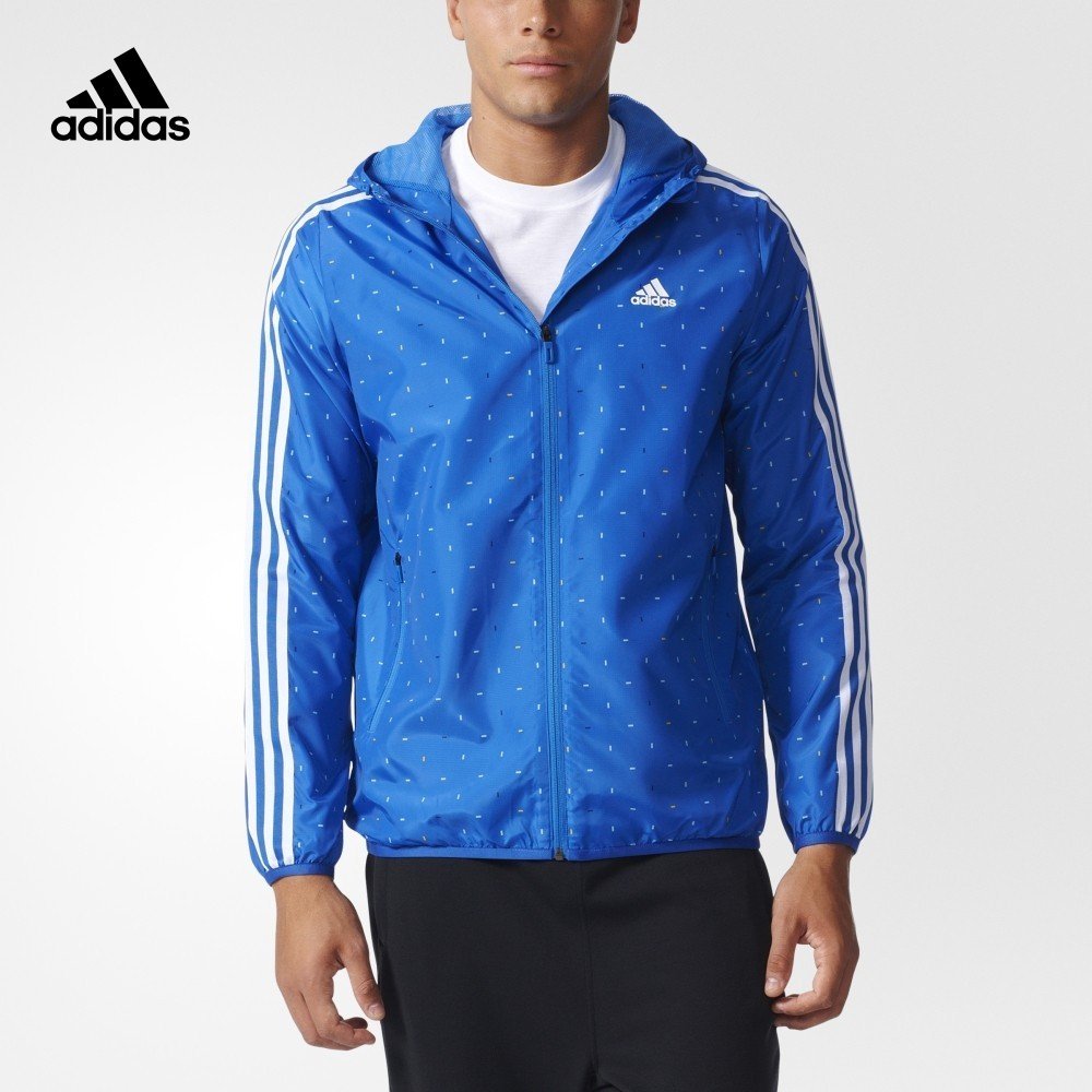 Adidas Original NEO Label Sneaker Windbreak ID Bomber AY3784 Blue Hoody
