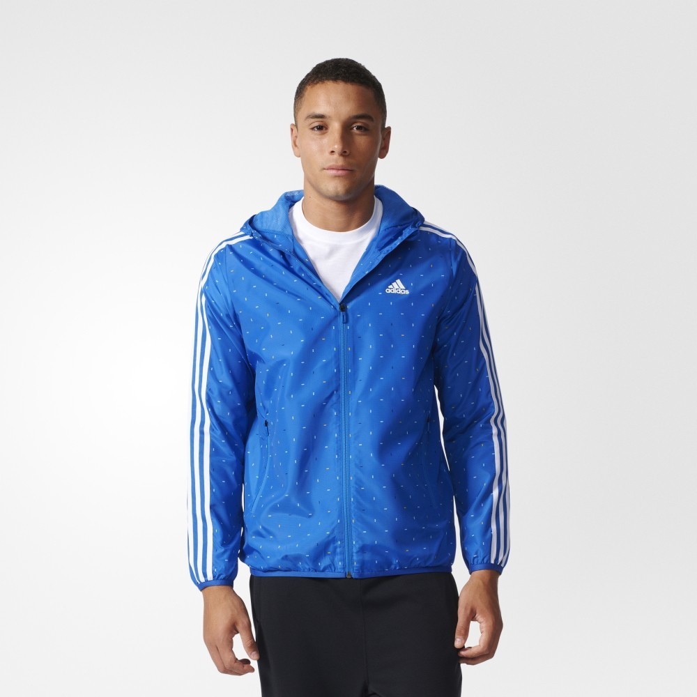 Adidas Original NEO Label Sneaker Windbreak ID Bomber AY3784 Blue Hoody