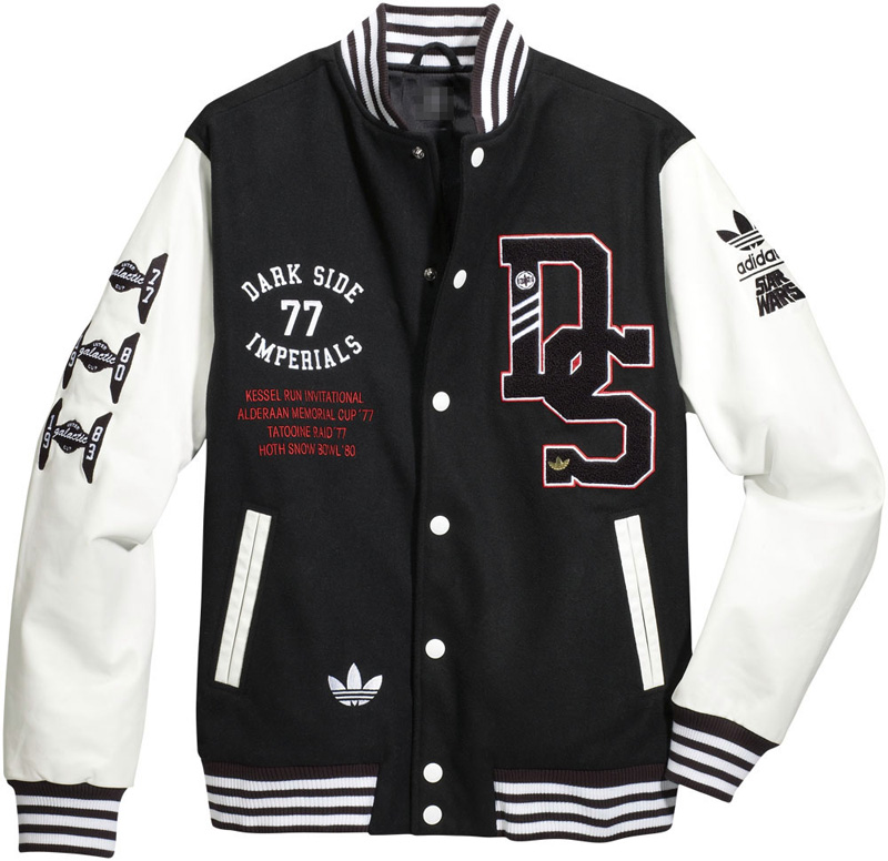 ORIGINAL ADIDAS X STAR WARS DS VARSITY JACKET FALL SUPER DEATH STORMTROOPER ADIDAS P01685 COAT