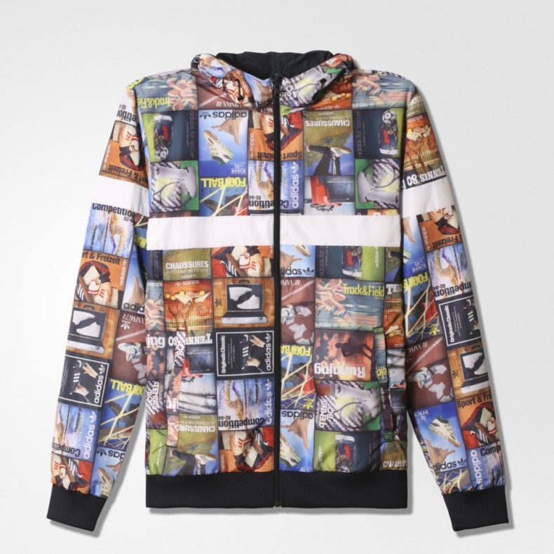 Original Adidas BTS Reversible Windbreaker Jacket AY7773 Multicolour Back To School Hoody