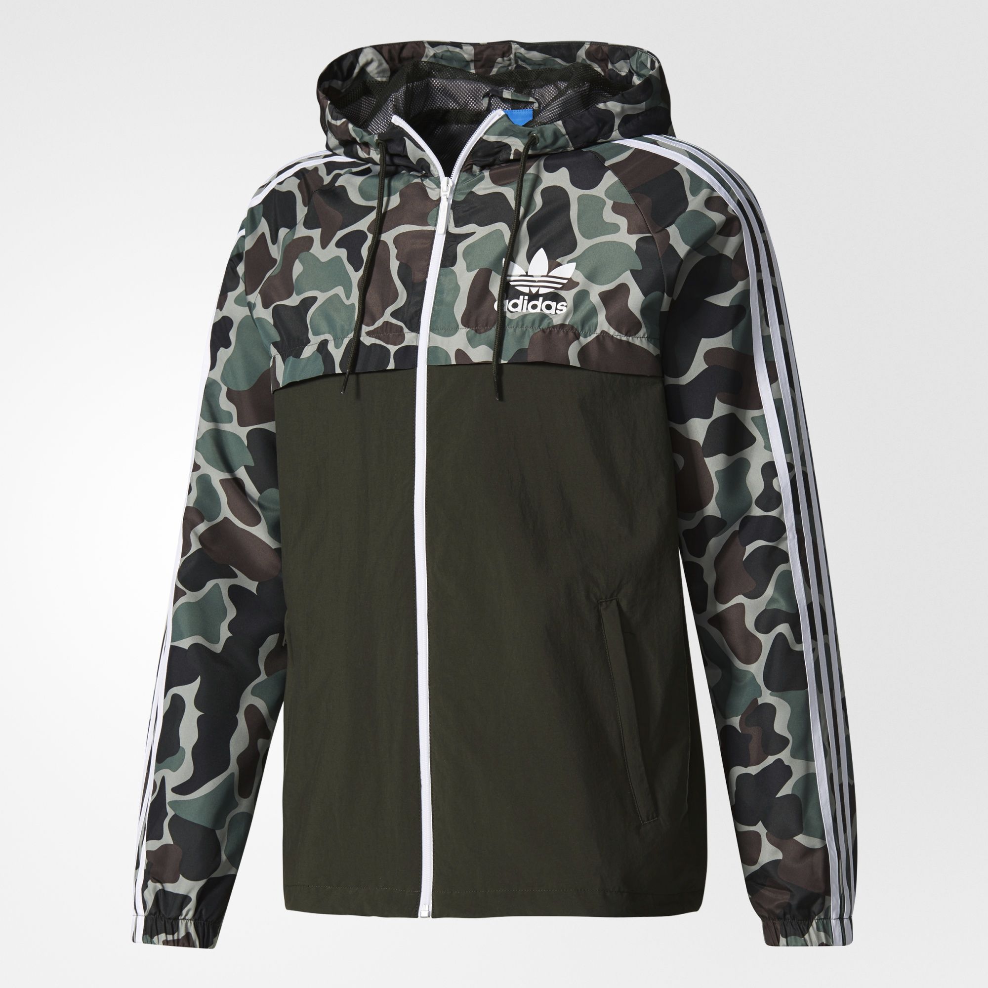 Original Adidas Camo Rev Windbreaker BS4907 Camouflage Jacket Multicolor Hoodie