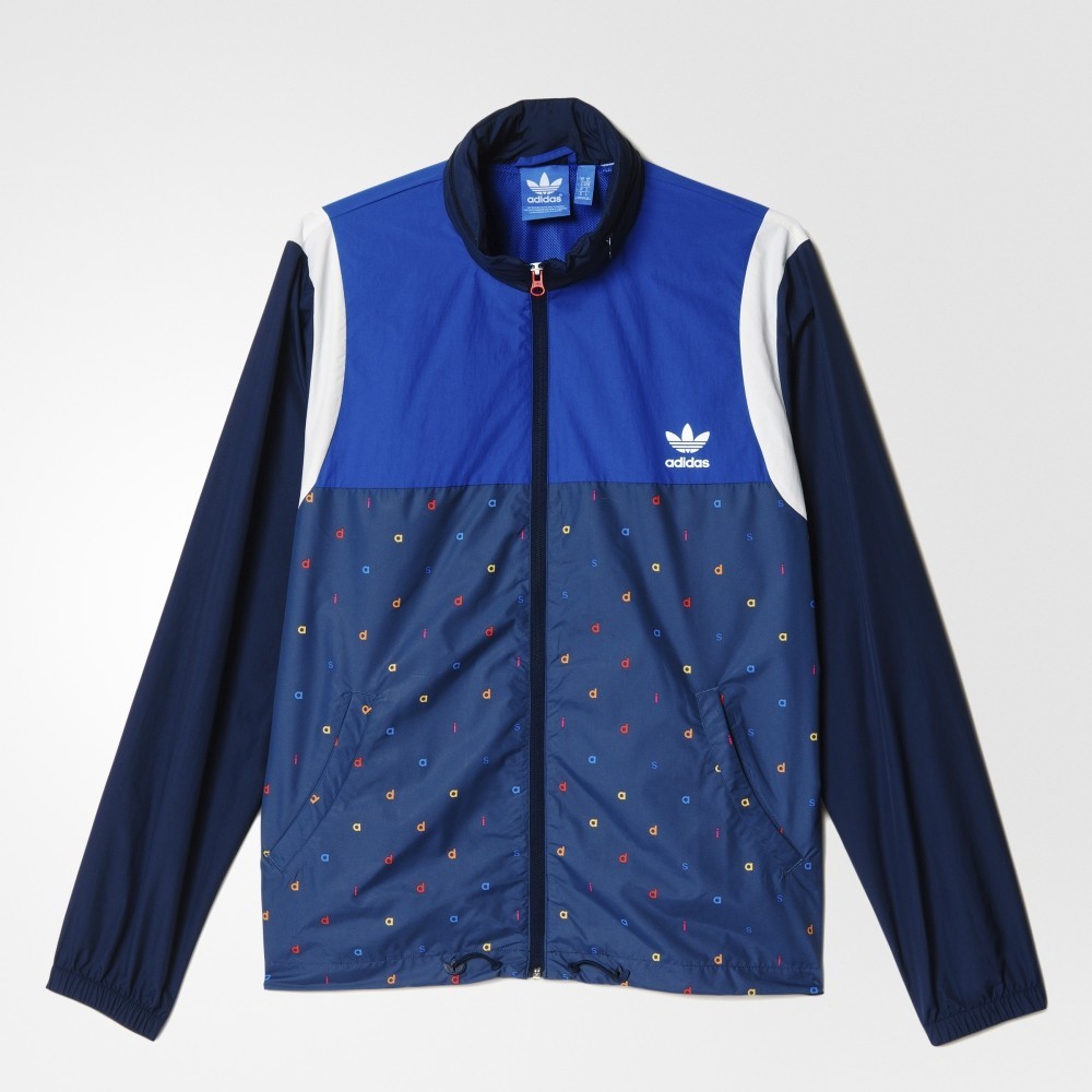 Adidas Mens Sports Jacket AY8619 Block Windbreaker Track Top
