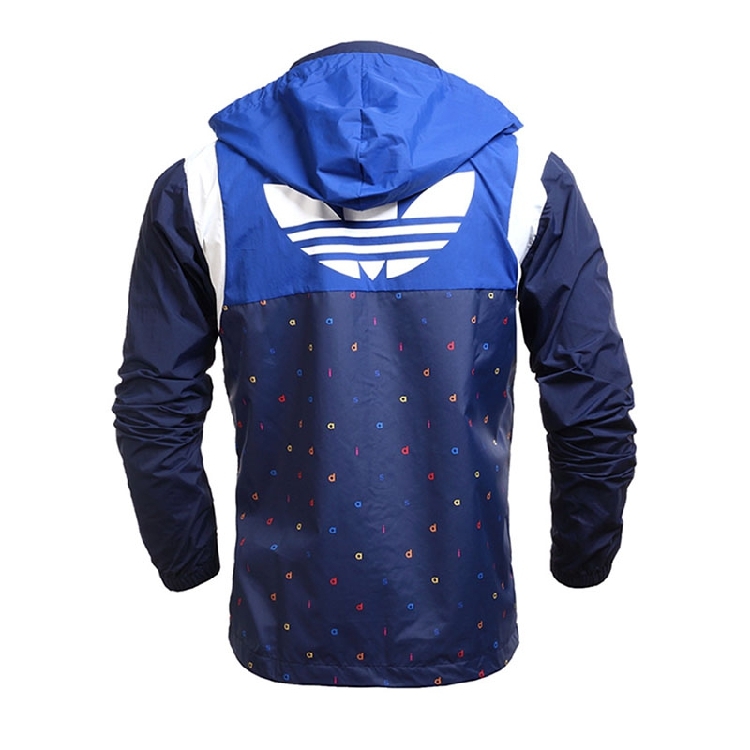 Adidas Mens Sports Jacket AY8619 Block Windbreaker Track Top
