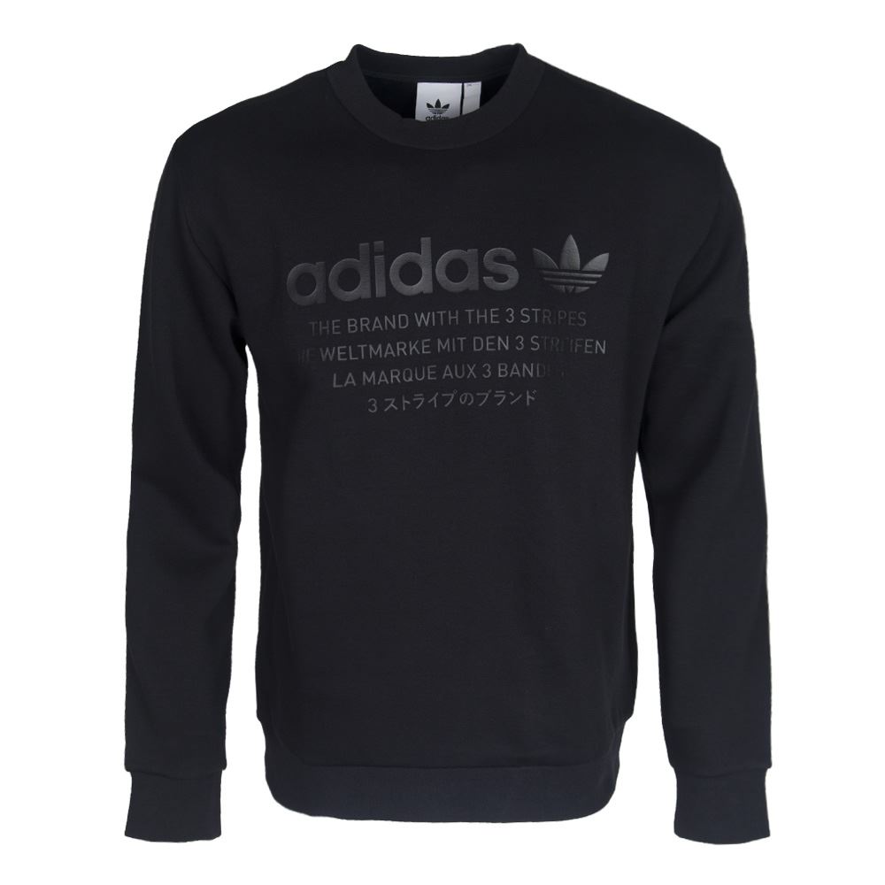 Adidas Originals NMD D Crew Sweatshirt Black Nomad CD8664 Long Tshirt
