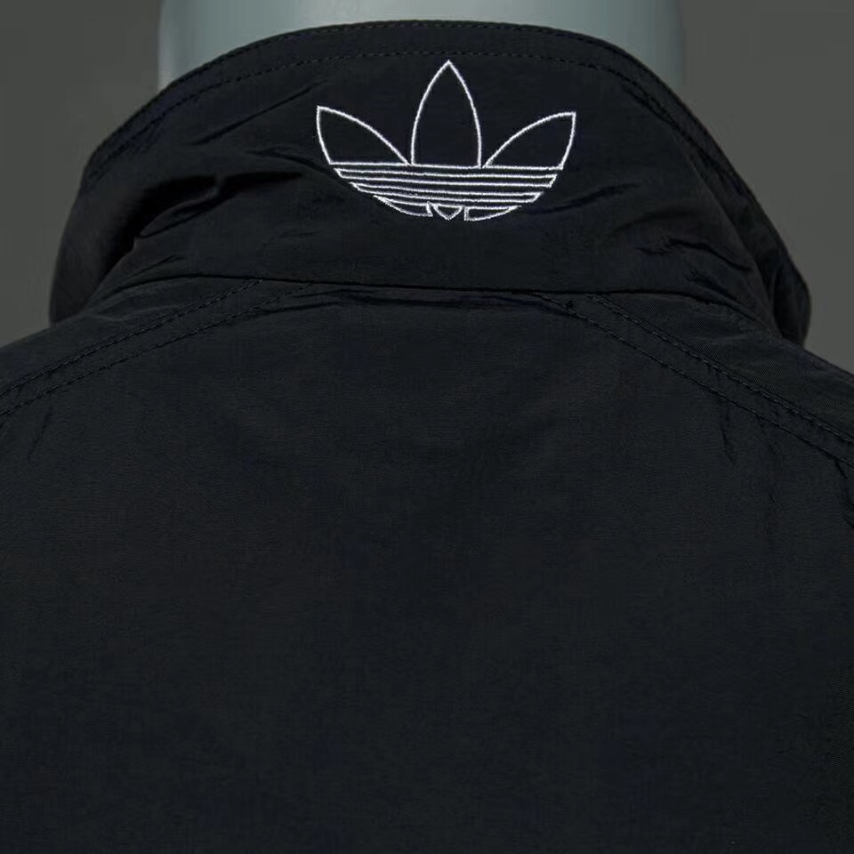 Adidas TNT Trefoil Windbreaker Black Wind Jacket BS4637 Jogger Track Jacket