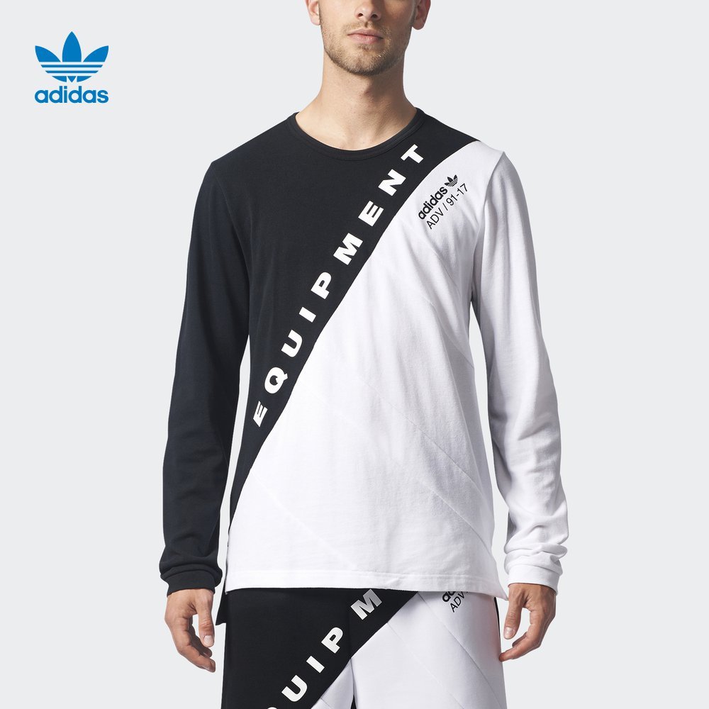 Adidas Mens Original EQT Burnside Shirt BQ2096 Longsleeve Tshirt