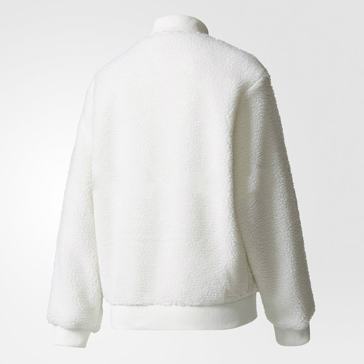 Original Adidas Superstar Track Jacket White Caliroots SST BR5191 Buff Sherpa Fleece Jacket