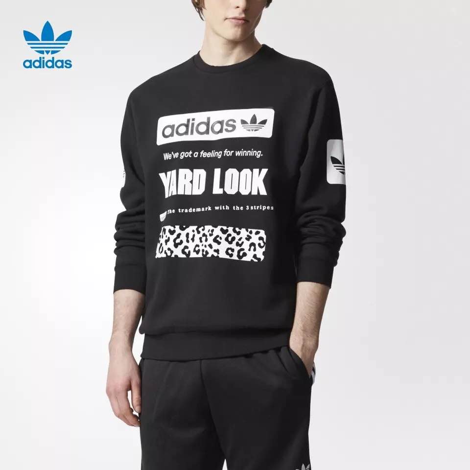 Adidas Original Graphic Crew Sweatshirt CD1717 Casual Sport Sweatshirt Hoodie
