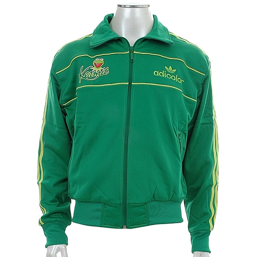 Original Adidas MENS G4 Jacket Green Kermit Jacket Adidas Adicolor Sport Embroidery Athletics Coat