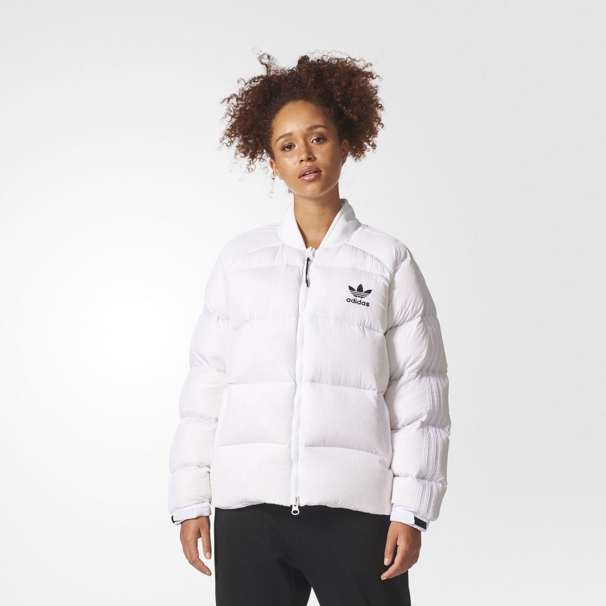Original Adidas Superstar Womens Down Jacket BS4418 White Jackets Winter Down Coat