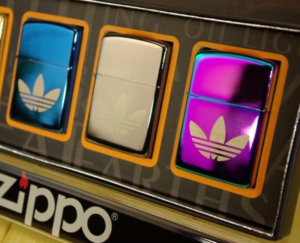 Original Adidas Lighters Mix Colors Zippo Lighters