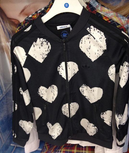 Originial Adidas Chaqueta Mujer Heart Medlist Track Top W64445 Jacket Black