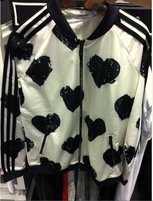 Originial Adidas Chaqueta Mujer Heart Medlist Track Top W68758 Jacket White