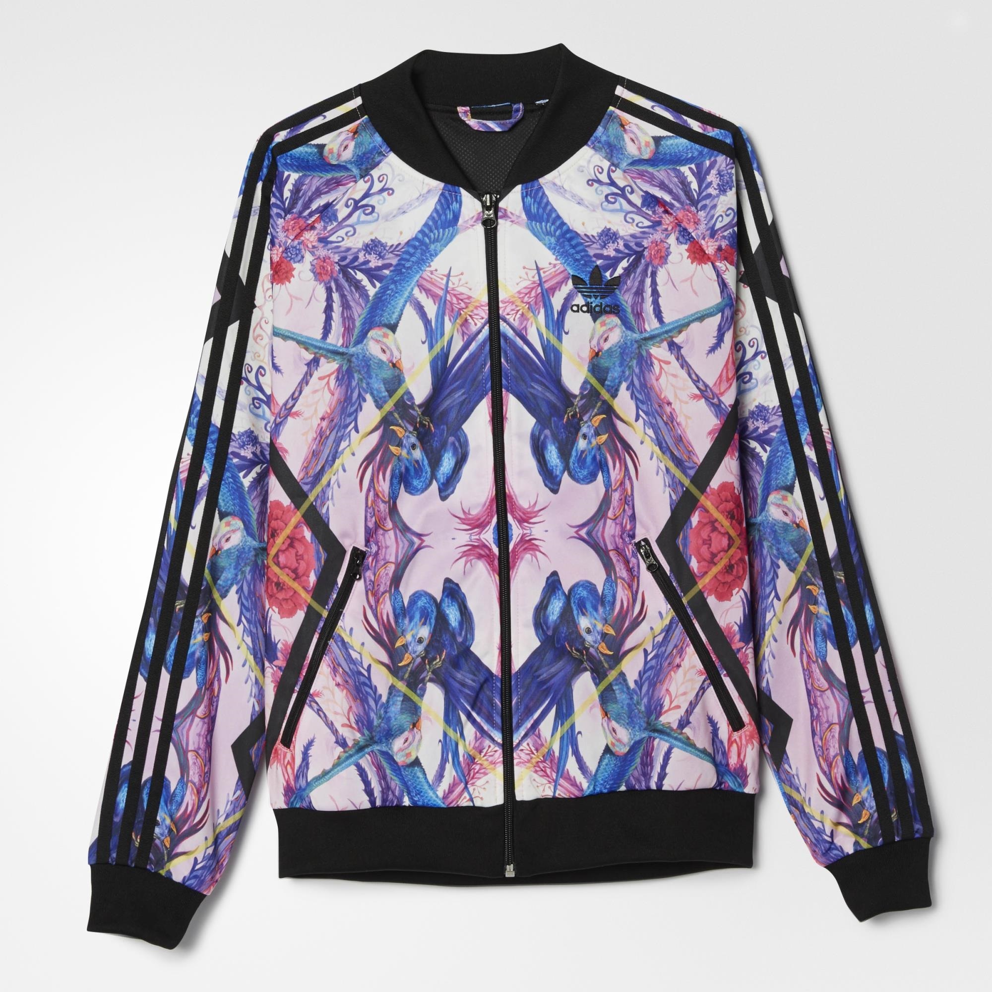 Adidas Originals FLORERA (Multicolor) Supestar Track Jacket Women's AB1986 Jacket