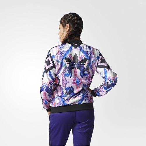 Adidas Originals FLORERA (Multicolor) Supestar Track Jacket Women's AB1986 Jacket