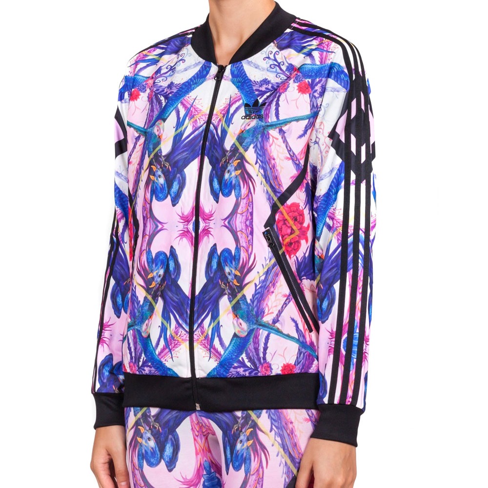 Adidas Originals FLORERA (Multicolor) Supestar Track Jacket Women's AB1986 Jacket