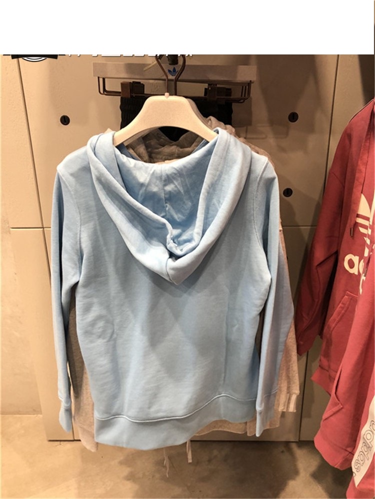 Adidas Trefoil Hoodie Blue Womens Sport DH3145 Hoodies