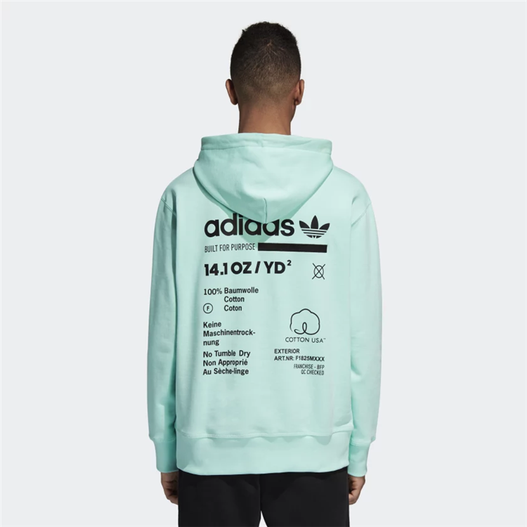 Original Adidas Mens Kaval Pullover OTH Hoody DH4948 Turquoise Hoodie
