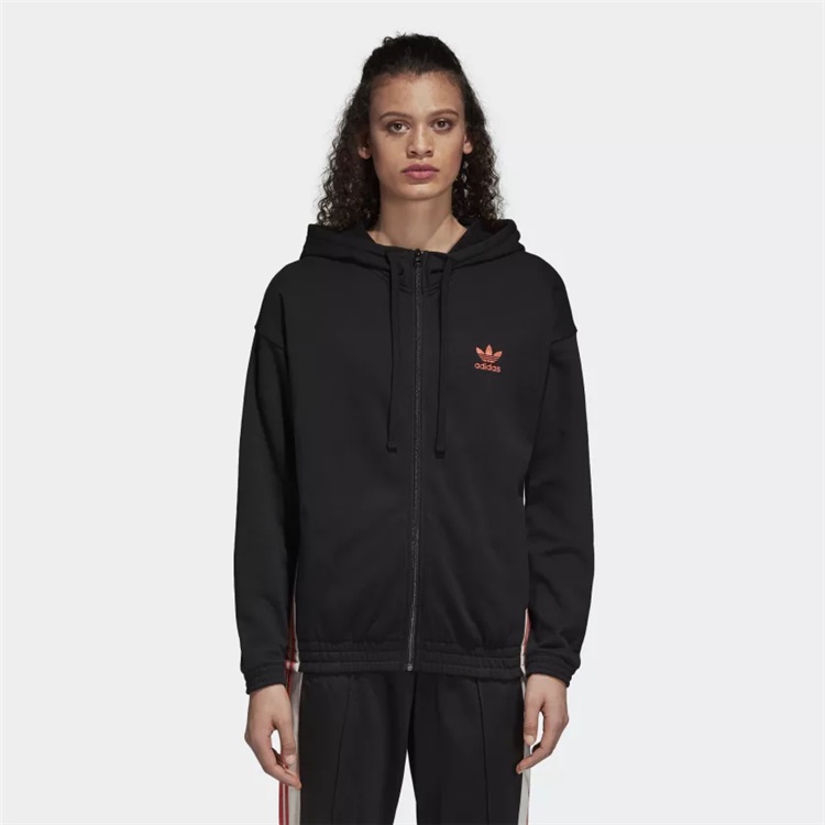 Adidas Original Womens Adibreak Hoodie Black DH4665 Zip Damen Hoodie