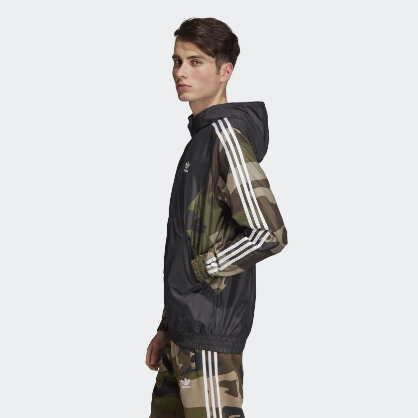 Original Adidas Mens Camouflage Windbreaker DV2049 Hoody
