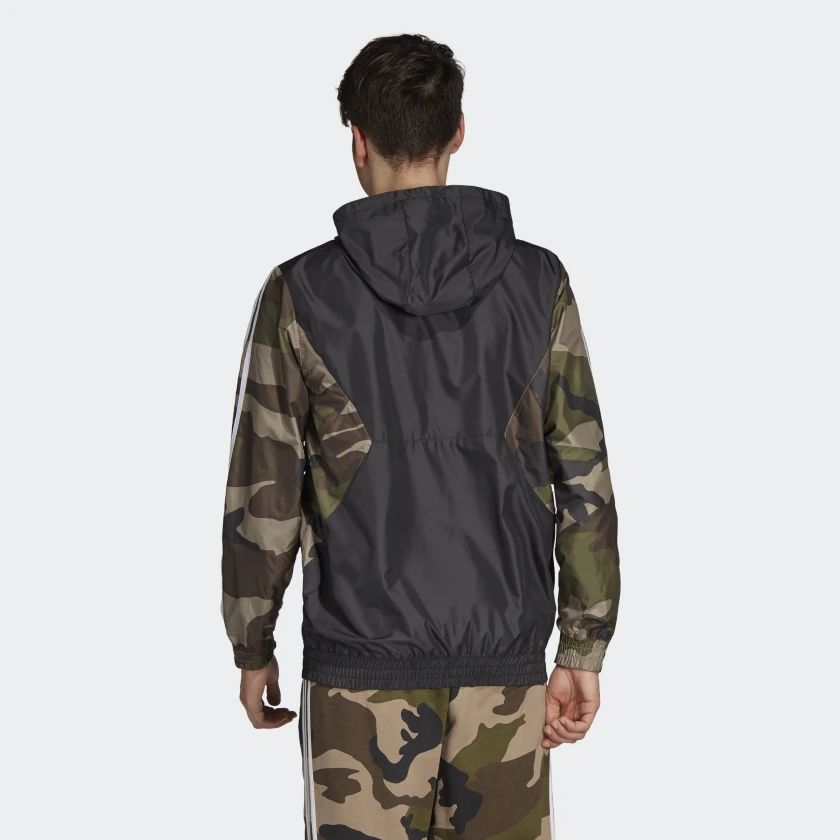 Original Adidas Mens Camouflage Windbreaker DV2049 Hoody