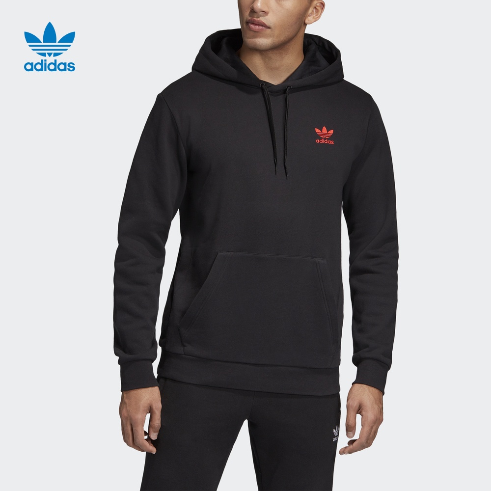 Original Adidas Valentine's Card Popover Hoody Black FH7887 Mens V Day Hoodie