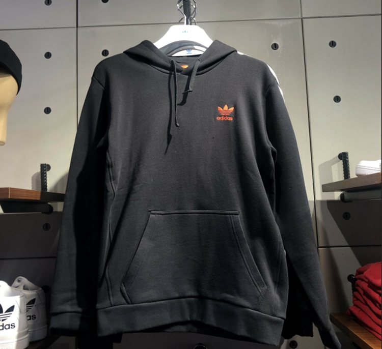 Original Adidas Valentine's Card Popover Hoody Black FH7887 Mens V Day Hoodie