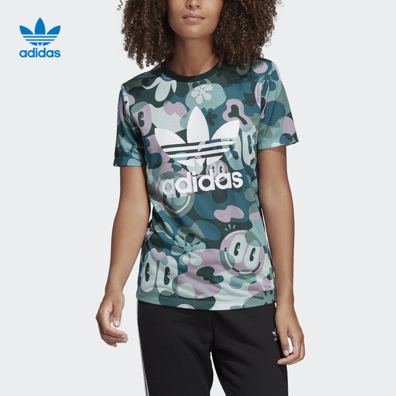 Adidas Trefoil Tees Multicolor DV2672 Majica Trefoil AOP Tees