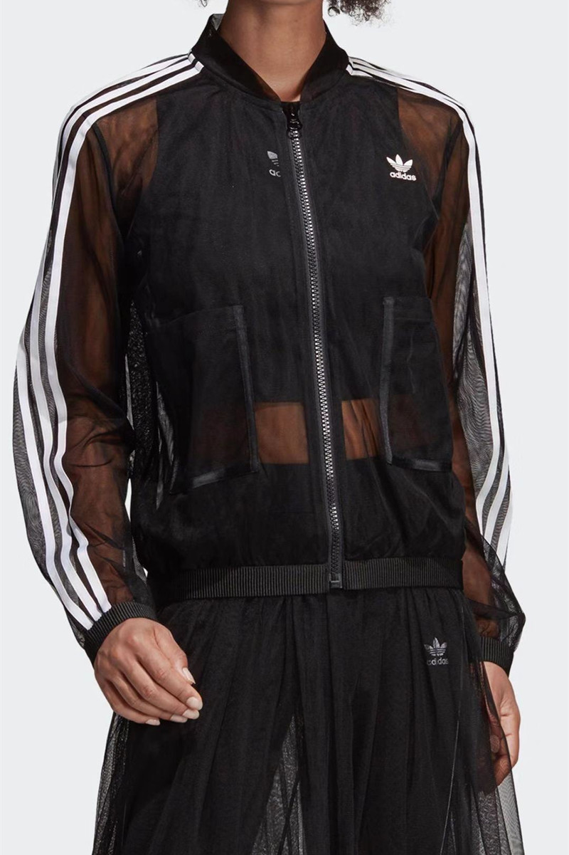 Adidas Long Sleeve Mesh Based Zip Up Track Top DX3694 Sunscreen Jacket