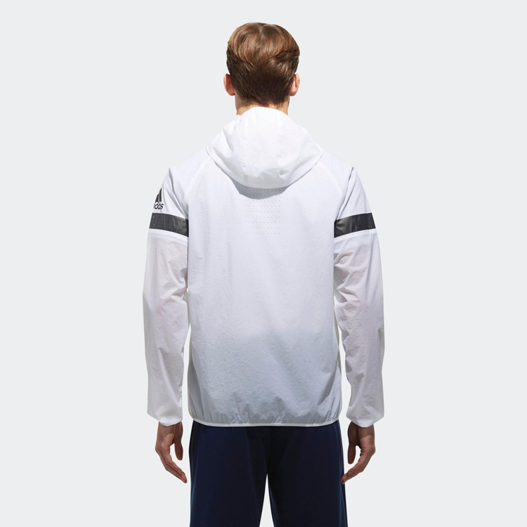 Originial Adidas WB ID Venti Mens Jacket CV8784 Windbreak White Hoody