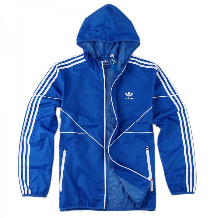 Adidas Original Herren Regen Jacket X52184 Windbreaker Zip Hoody