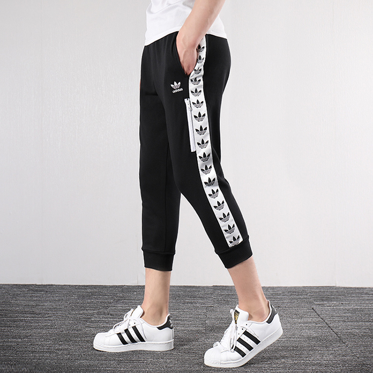 Adidas Original Light Trefoil DX4228 Black 3/4 Pants 