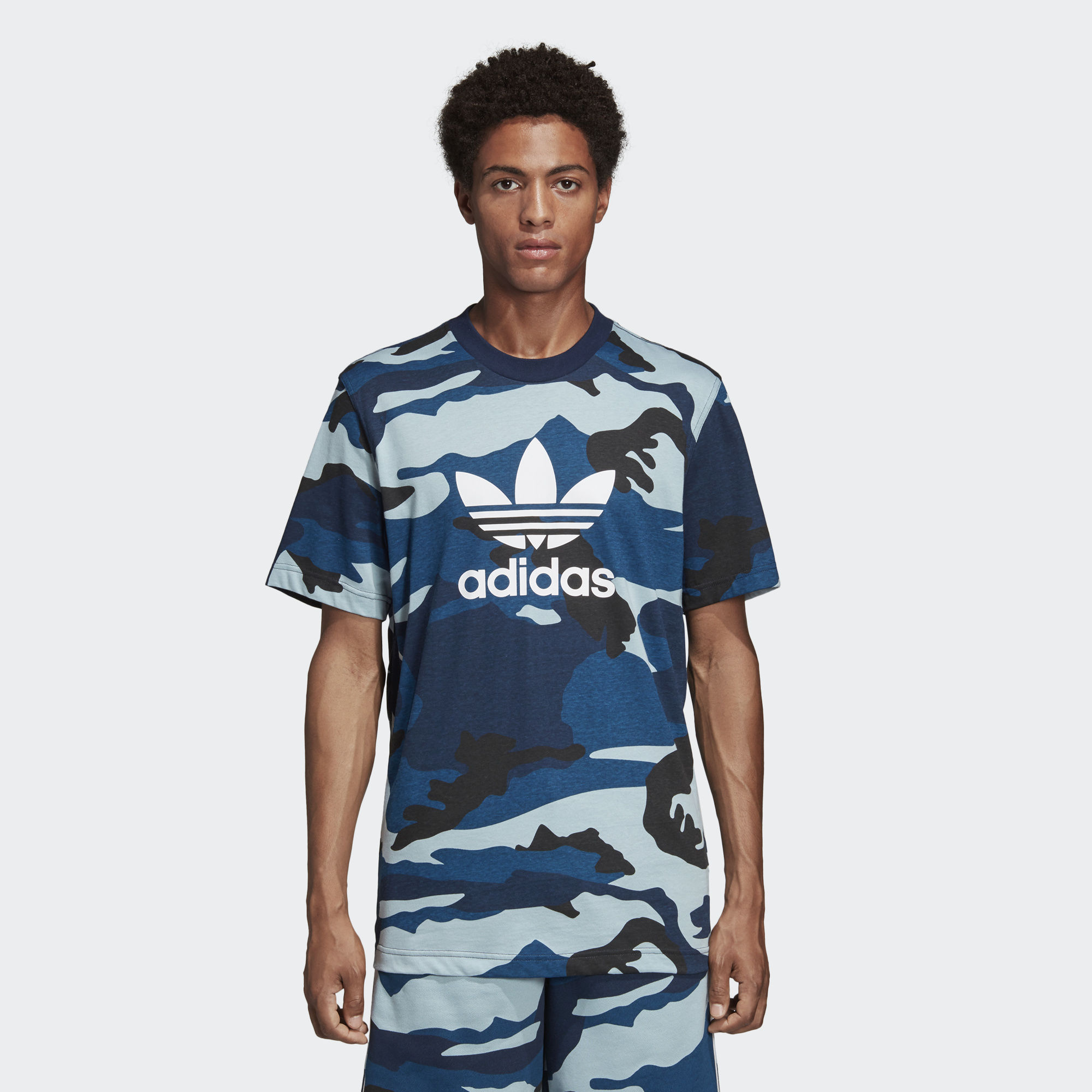 Adidas Camouflage Trefoil Tees DV2074 Mens Tees